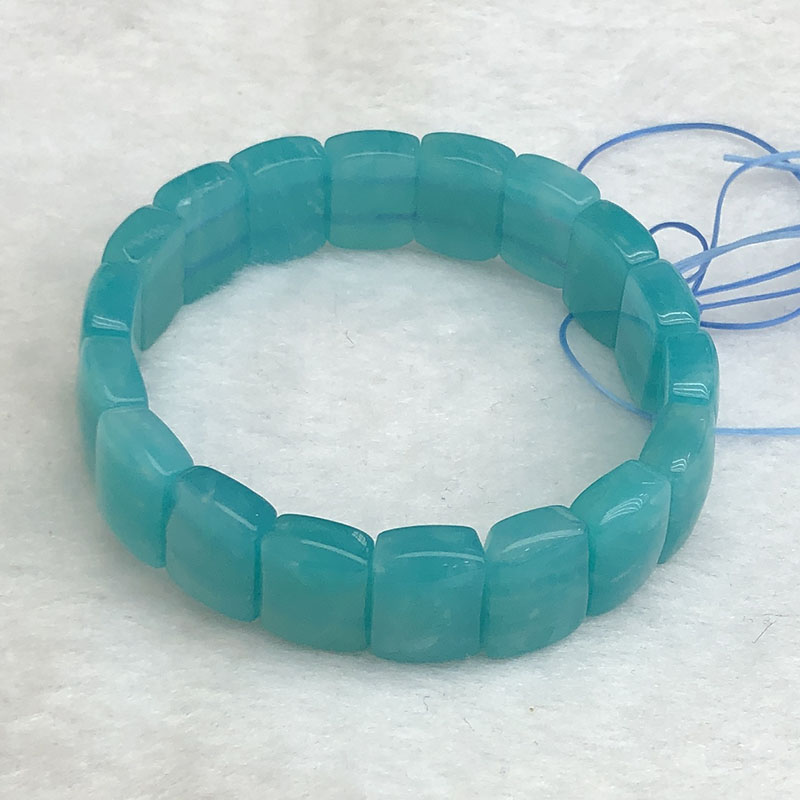 Women's Natural Crystal Amazonite Hand Row Bracelet - Dazpy