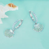 Shell Nano S925 Silver Earrings - Dazpy