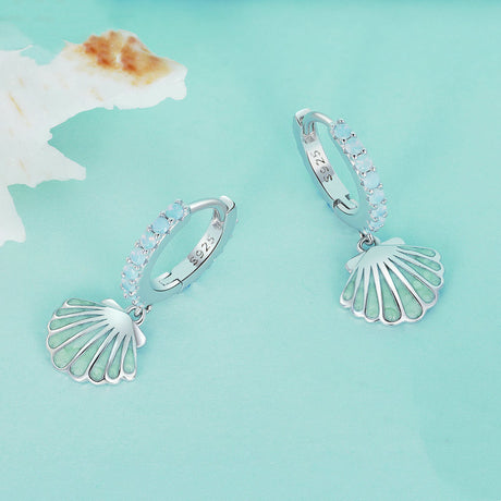 Shell Nano S925 Silver Earrings - Dazpy