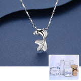 Koi Sterling Silver Necklace Light Luxury Niche High-end Sense - Dazpy