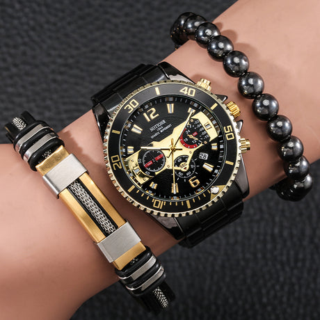 Fake Three Eye Watch Bracelet Set - Dazpy