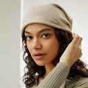 Gorro de punto de seda