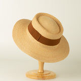 Sombrero de paja plegable elegante para mujer