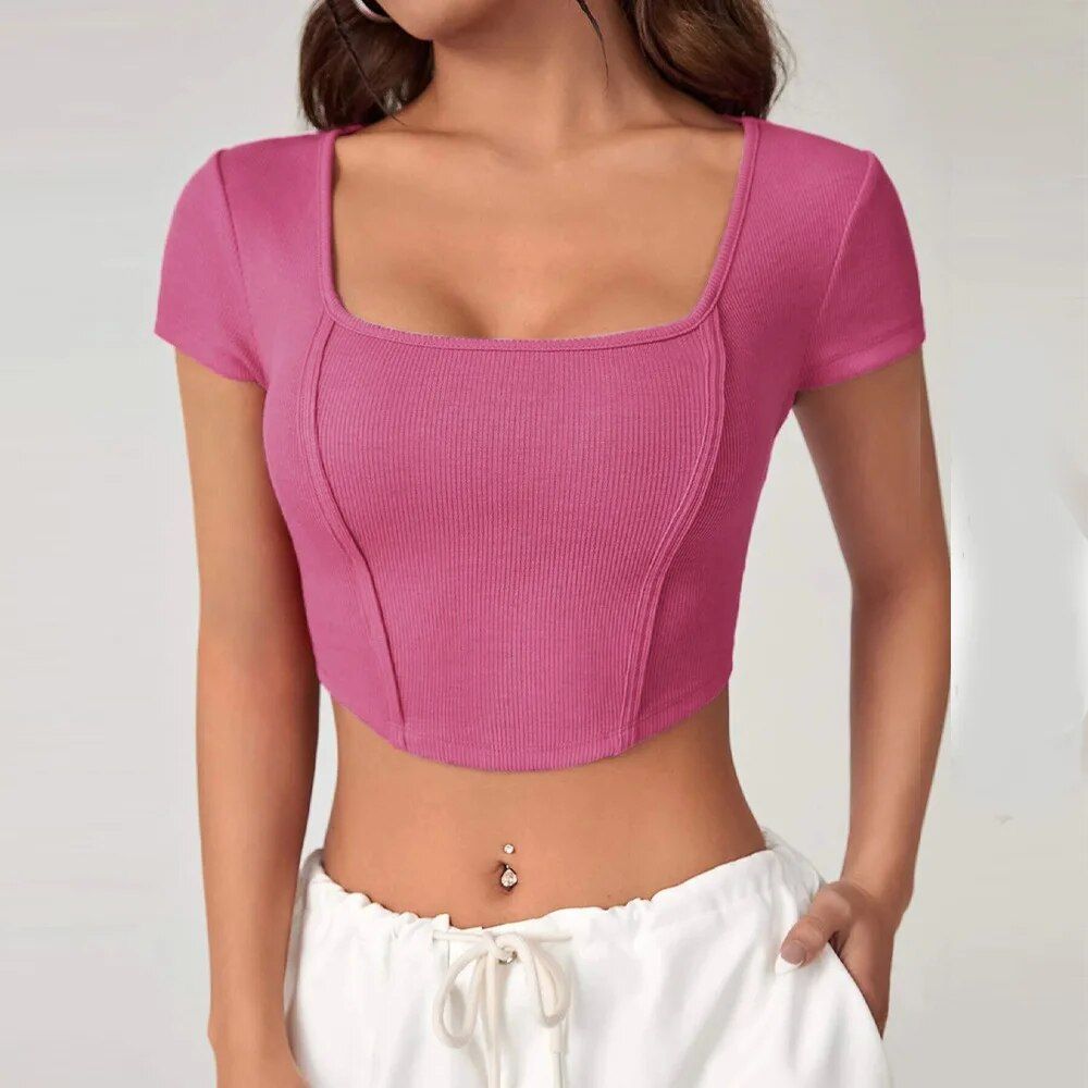 Top corto elegante de verano