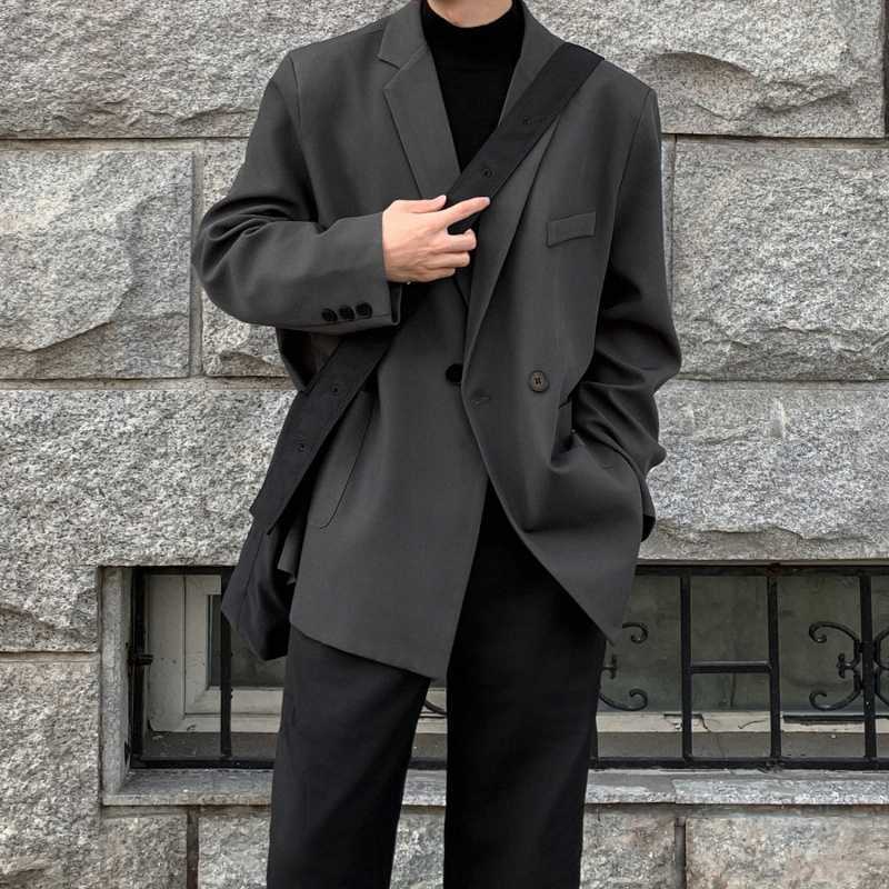 High-grade Padded Shoulder Suit Jacket Loose Casual Suit