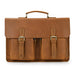 Men's Fashion Personality Leather Retro Portable Briefcase - Dazpy