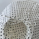 Chic Oversized Polka Dot Sun Hat for Women