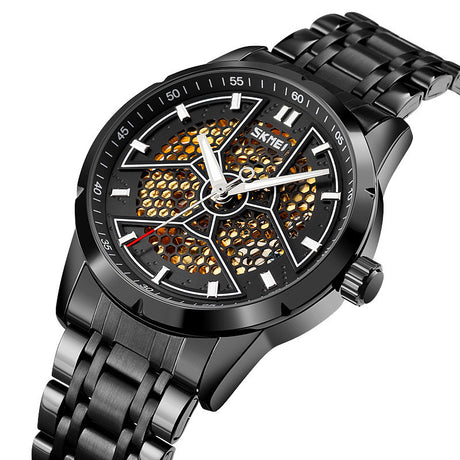 Creative Honeycomb Automatic Men's Skeleton Mechanical Watch - Dazpy