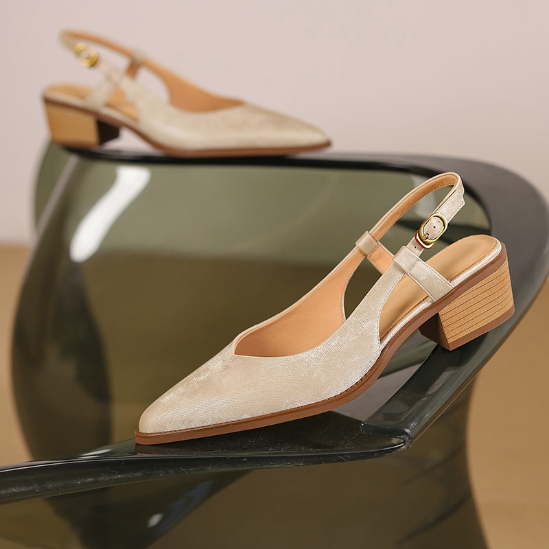 Schicke Slingback Pumps aus Leder