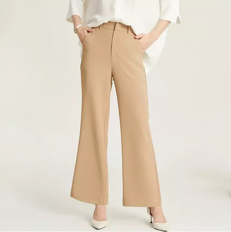 Pantalones rectos elegantes de oficina para mujer