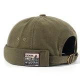 Vintage Brimless Docker Cap: Retro Baumwoll-Skullcap für Hip Hop Mode