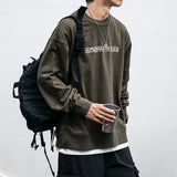 Streetwear-Sweatshirt mit Hip-Hop-Stickerei für Herren