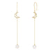 Women's Natural Pearl Tassel Earrings - Dazpy