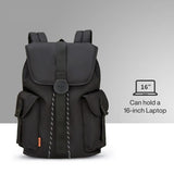 Mochila impermeable para computadora portátil de 16 ": mochila escolar y de viaje liviana y multiusos