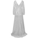 Women's Sequin Mesh Long Dress