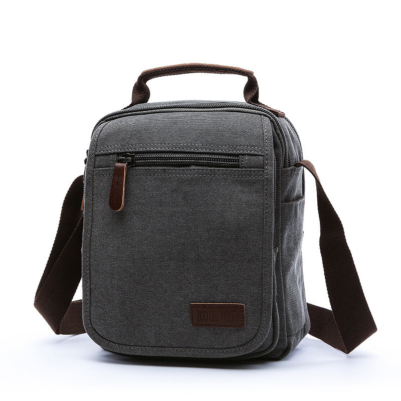 Multi-pocket Single Shoulder Canvas Men's Messenger Bag - Dazpy