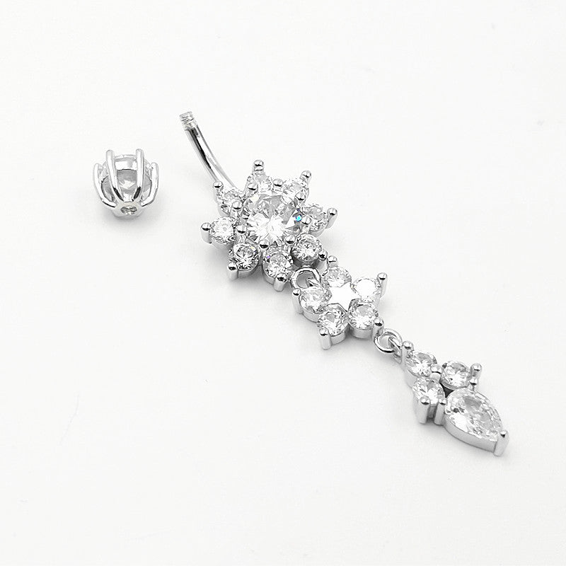 Women's Fashion S925 Silver Bellybutton Ring - Dazpy