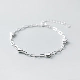 Silver Sweet Lady Love Bracelet Temperament - Dazpy