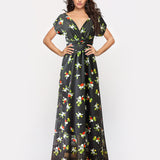 Women's Printed Multiple Wear Chiffon Dress