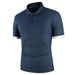 Men's Polo Shirt Short-sleeved T-shirt Color Matching Casual Top