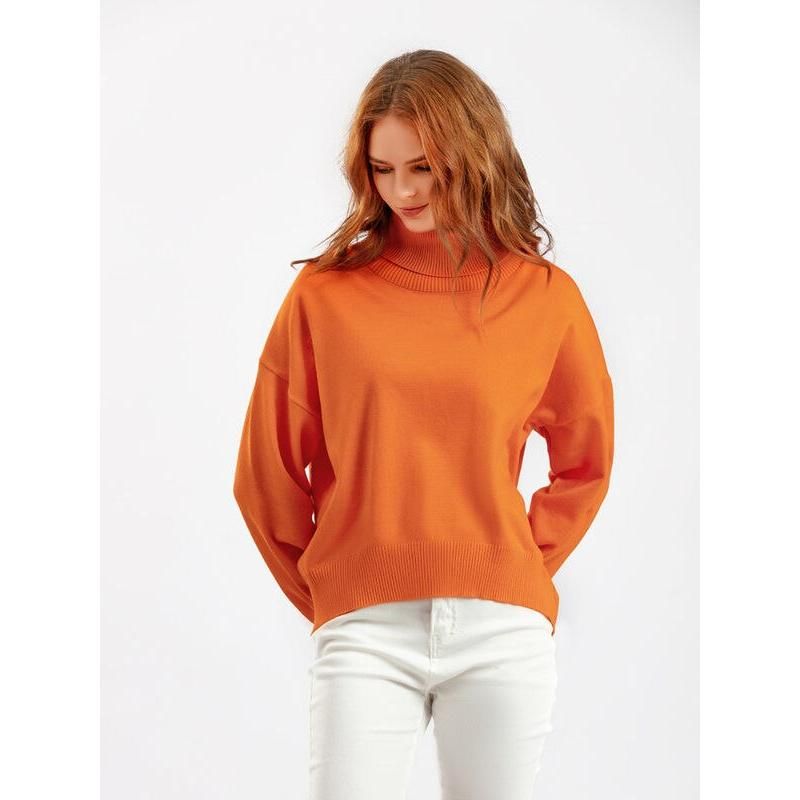 Schicker übergroßer Rollkragenpullover