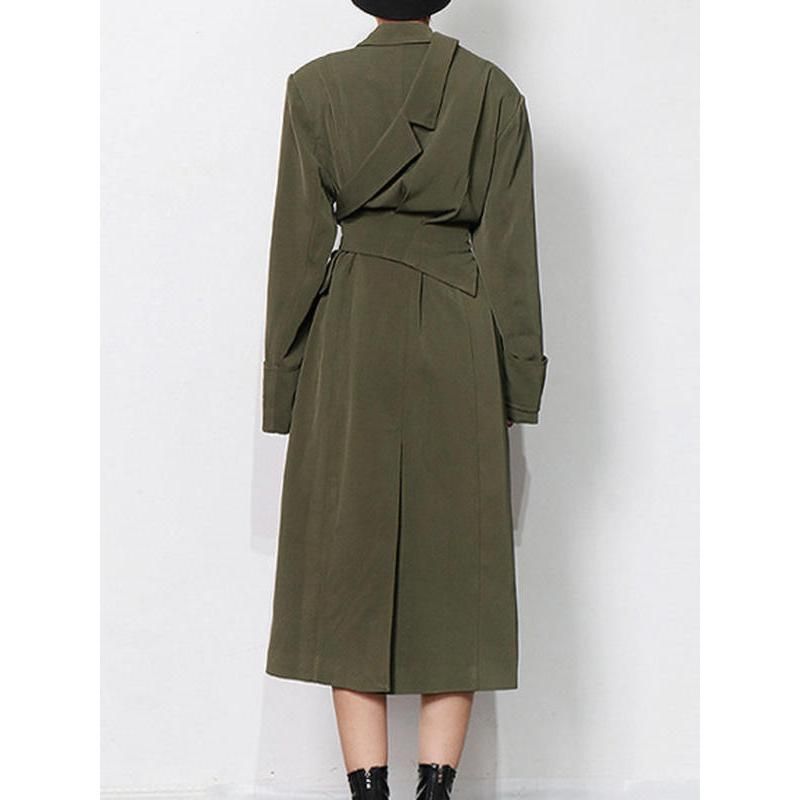 Eleganter Windbreaker-Trenchcoat mit hoher Taille