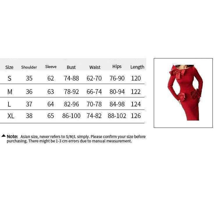 Elegant Red O-Neck Backless Bow Maxi Dress