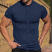 Men's Summer Sports Fitness Casual Short-sleeved Shirt