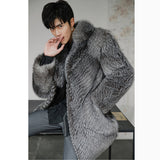 Men's Fur Coat Imitation Fox Fur