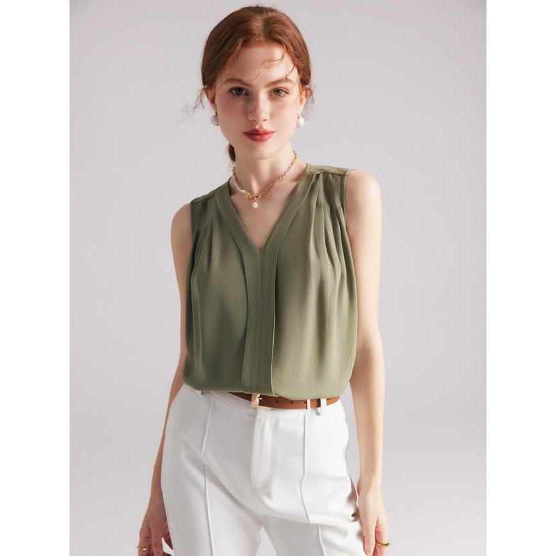 Elegante Sommer Seidenbluse