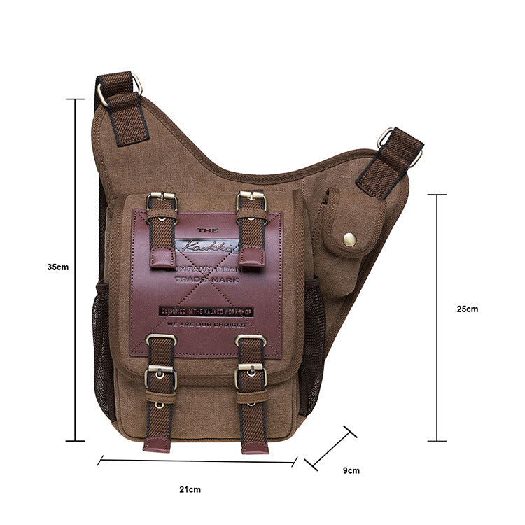 Canvas Retro Messenger Bag Men - Dazpy