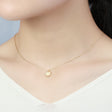 Jewelry Silver Plated 14K Gold Micro-paved Zircon Necklace - Dazpy