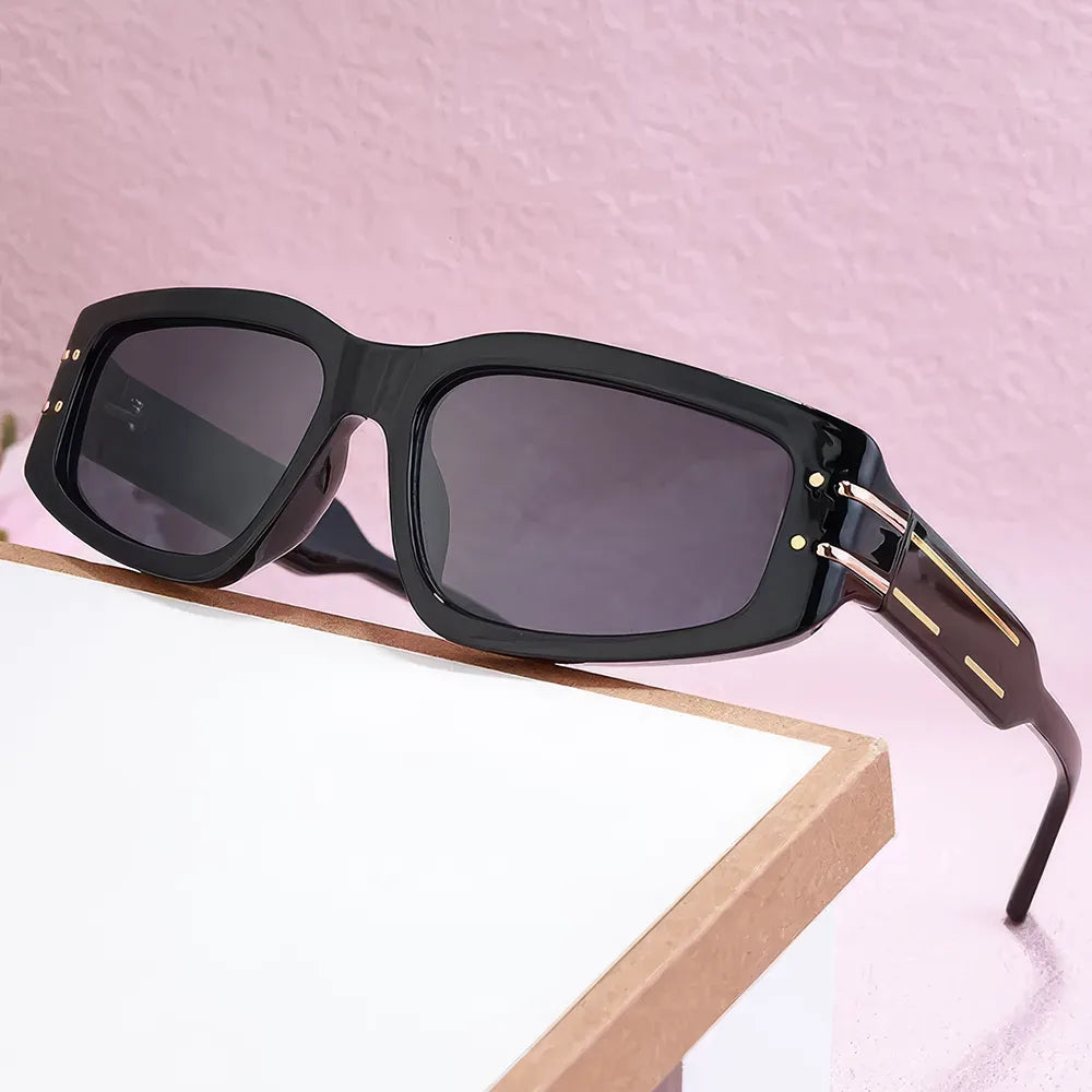 Gafas de sol rectangulares de moda para mujer