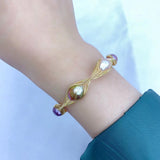 New Zhuji Pearl Colorful Baroque Bracelet - Dazpy