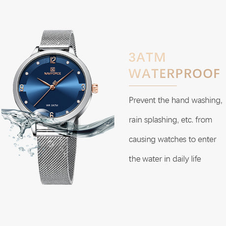 Fashion Electronic Watch Mesh Waterproof Quartz - Dazpy