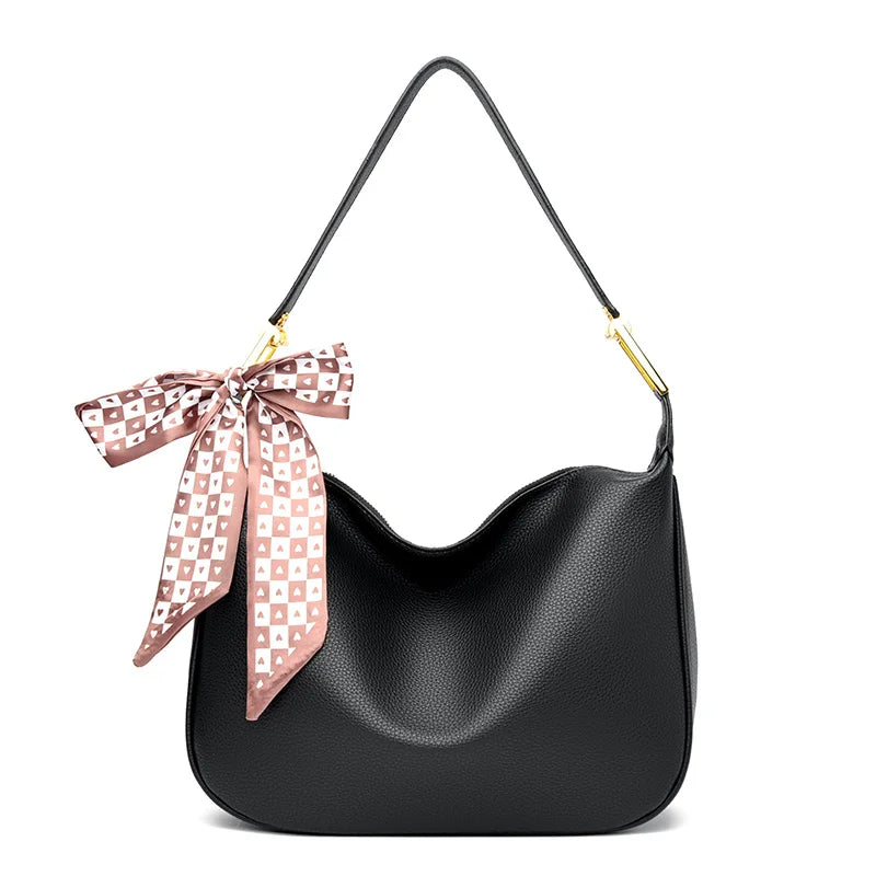 Bolso bandolera de piel suave de diseñador de lujo para mujer