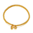 Women's Plain Chain Gold Bead Bracelet - Dazpy