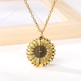 Collar con colgante de girasol