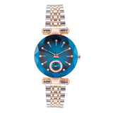 Women's Fashion Cut Two Hands Waterproof Quartz Watch - Dazpy