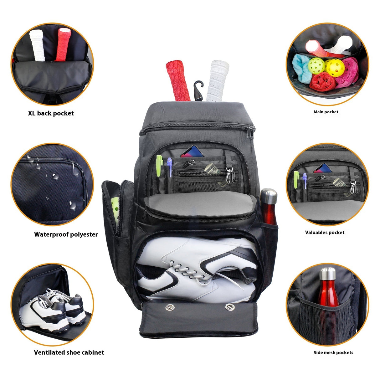 Large Capacity Racket Bag Sports Backpack