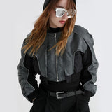 Autumn Reflective Splice Hooded Jacket