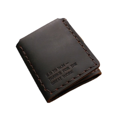 Tri-fold personalized retro wallet - Dazpy