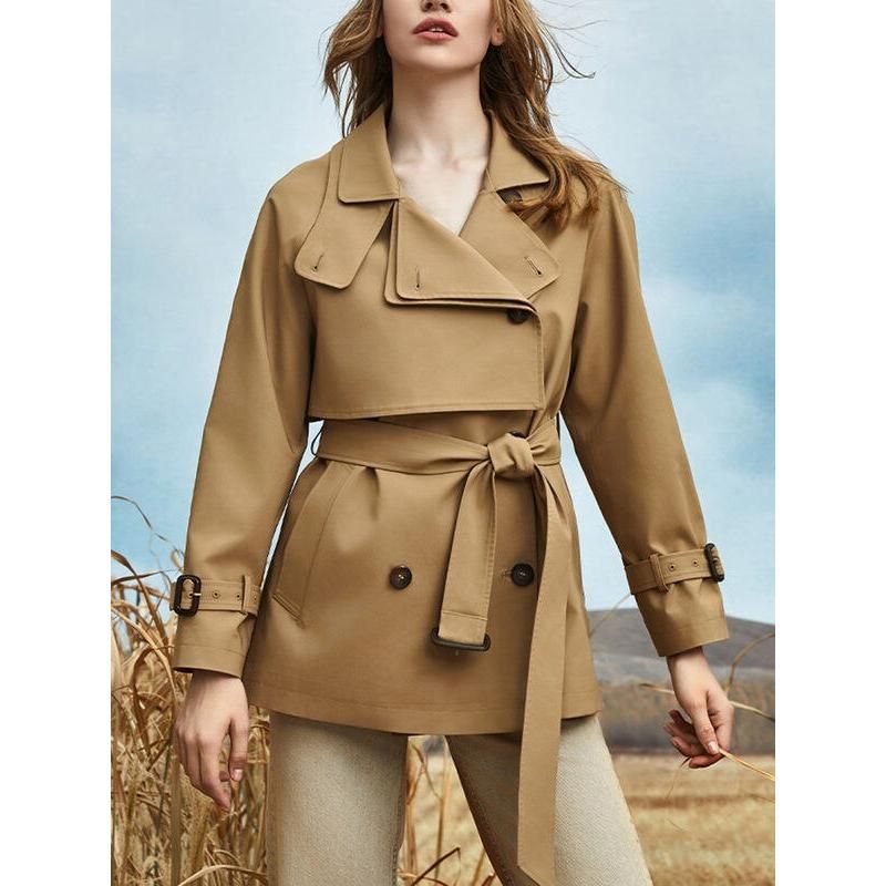 Schicker, lässiger Trenchcoat zum Schnüren für Damen