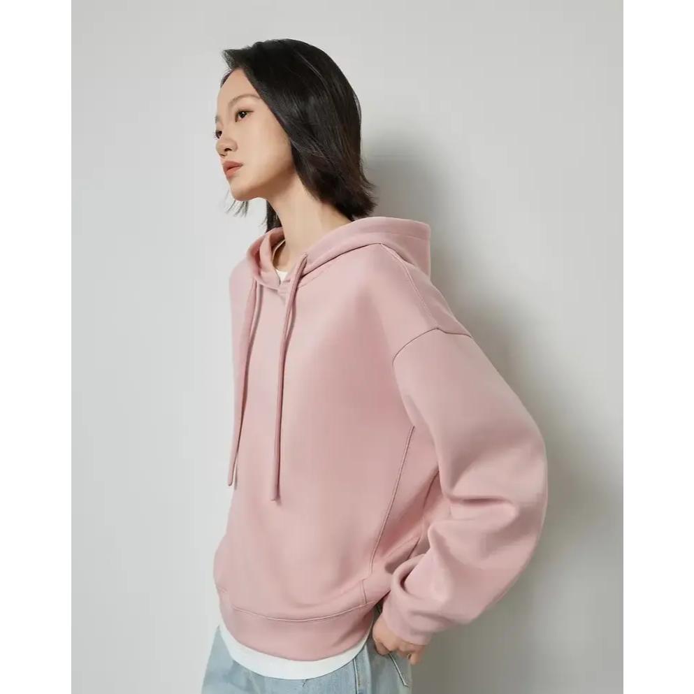 Sudadera con capucha y cordón para mujer