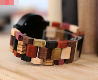 Casual wooden watch men's watch week calendar garden unique quartz watch - Dazpy