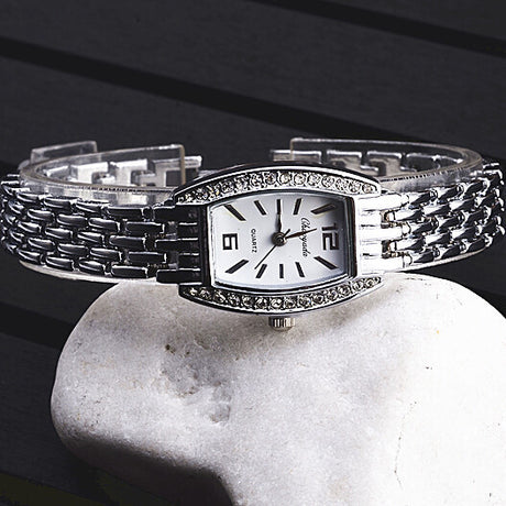 Women's Square Dial Diamond Bracelet Watch - Dazpy