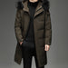 Men's Faux Fur Long Over Knee Down Workwear