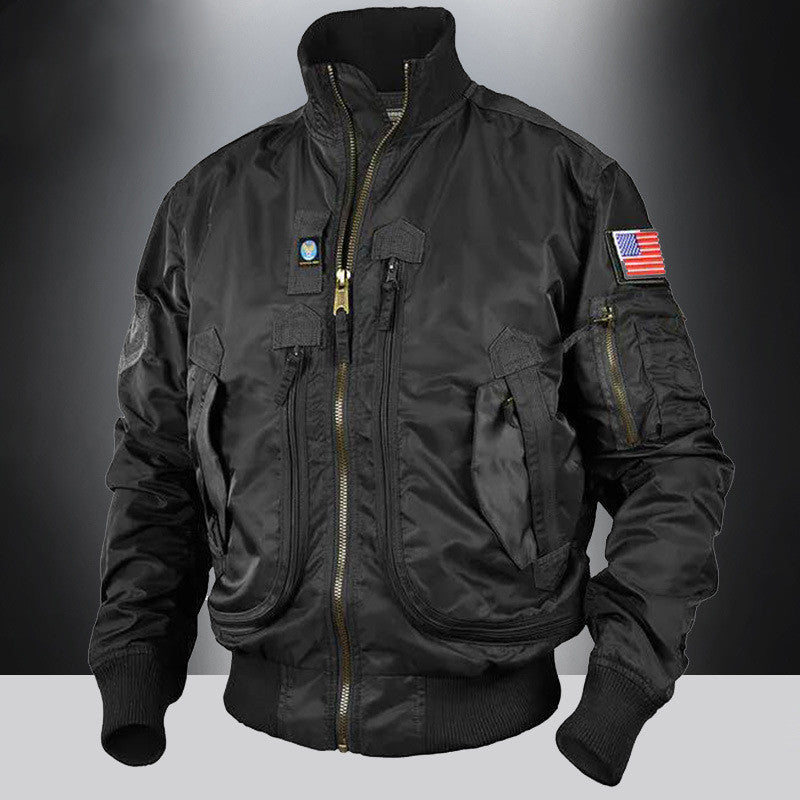 Men's Jacket Pilot Workwear Trendy Stand Collar