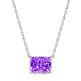 Women's Sterling Silver Zircon Necklace Versatile - Dazpy