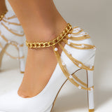 Boho Chic Tassel Pearl Anklet for Women